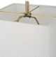 Uttermost® Escort Brushed Brass/White Buffet Lamp-5