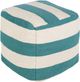 Surya New Frontier Teal/Cream Pouf-0