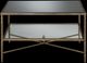 Signature Design by Ashley® Cloverty Glass Table Top Coffee Table with Aged Gold Metal Base-1