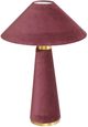 TOV Furniture Graham Burgundy Velvet Table Lamp-3
