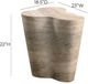 TOV Furniture Slab Travertine 22" Concrete Indoor/Outdoor Side Table-2