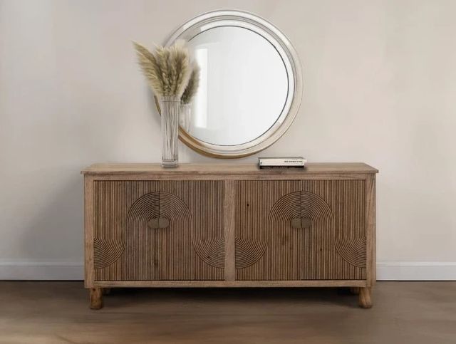 International Furniture Direct Rainbow Brown Console-1