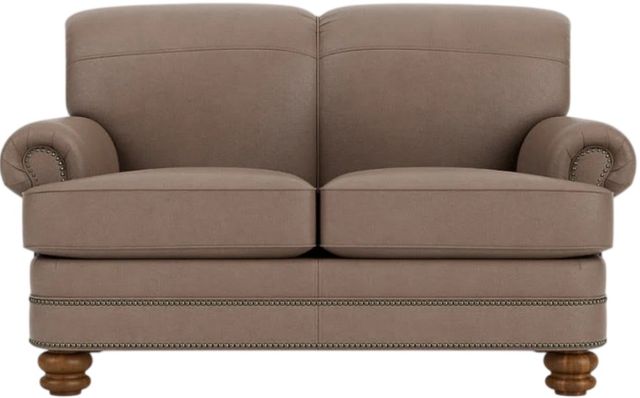 Flexsteel® Customizable Bay Bridge Leather Loveseat-2