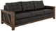 International Furniture Direct Walnut Black/Lacquer Reddish Brown Sofa-0