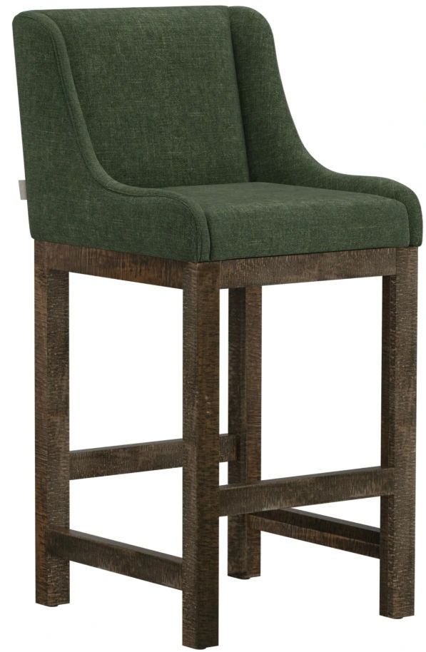International Furniture Direct Seating Brown/Olive 43" Bar Stool-0