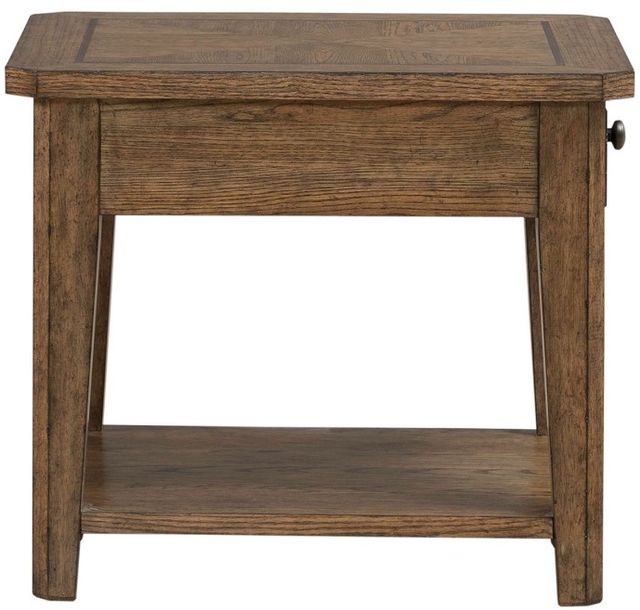 Liberty Furniture Carolina Park Amber Brown End Table-3