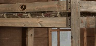 Simply Bunk Beds Mossy Oak Twin/Full Panel Bunk Bed-1