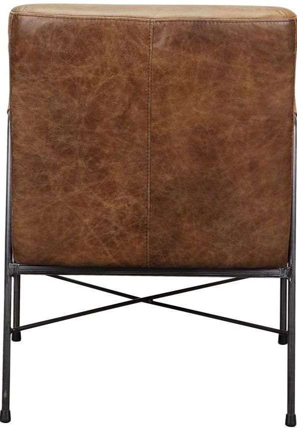 Moe's Home Collection Dagwood Brown Leather Armchair-2