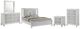 New Classic® Home Furnishings Stardust 5-Piece White Queen Bedroom Set - South Texas Glam with LED Lighting-1