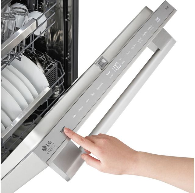 LG Studio 24" PrintProof™ Stainless Steel Top Control Built-in Dishwasher with 1-Hour Wash & Dry, QuadWash® Pro, TrueSteam® and Dynamic Heat Dry™-3