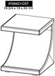 International Furniture Direct Mezquite Brown Chairside Table-2