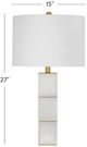 Bassett Mirror Swindon White Table Lamp-2