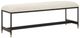 Uttermost® Halston Matte Black/Off-White Bench-0