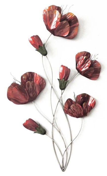 Classy Art Style 4 Red Wall Decor-0