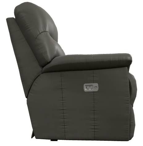 La-Z-Boy® James Charcoal Leather Power Wall Recliner with Headrest and Lumbar-2