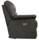La-Z-Boy® James Charcoal Leather Power Wall Recliner with Headrest and Lumbar-2