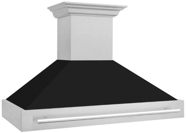 ZLINE 48" Black Matte Wall Mounted Range Hood-3