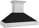 ZLINE 48" Black Matte Wall Mounted Range Hood-3