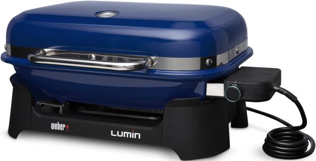 Weber® Lumin 26" Deep Ocean Blue Tabletop Electric Grill-2