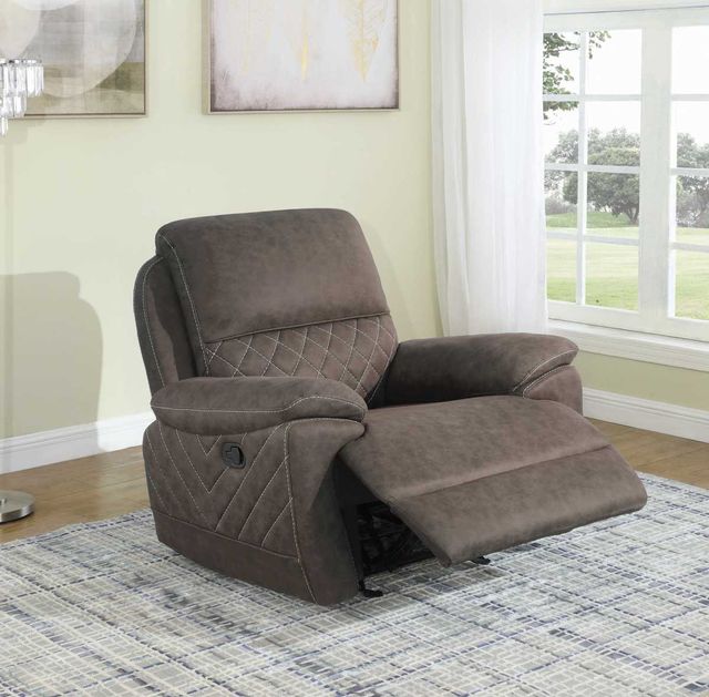 Coaster® Variel Taupe Glider Recliner-1