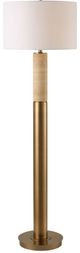 Uttermost® Knox Antique Brass Floor Lamp-3
