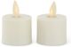 K & K Interiors Set of 2 White 2 Inch Luminara Indoor Tealights-0