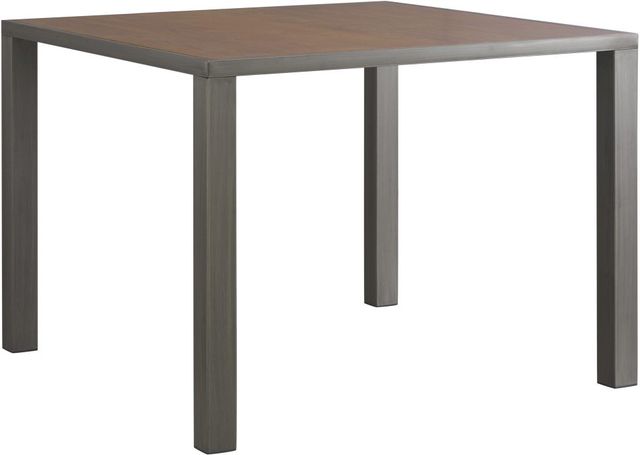 Signature Design by Ashley® Stellany Brown Counter Height Dining Table with Gray Metal Legs-0