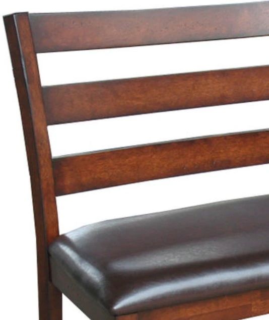 Intercon Kona Brown/Raisin Ladder Back Dining Bench -1