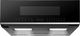 Aviva 30" 1.2 Cu. Ft. Black Glass with Stainless Bottom Trim Over the Range Microwave-4
