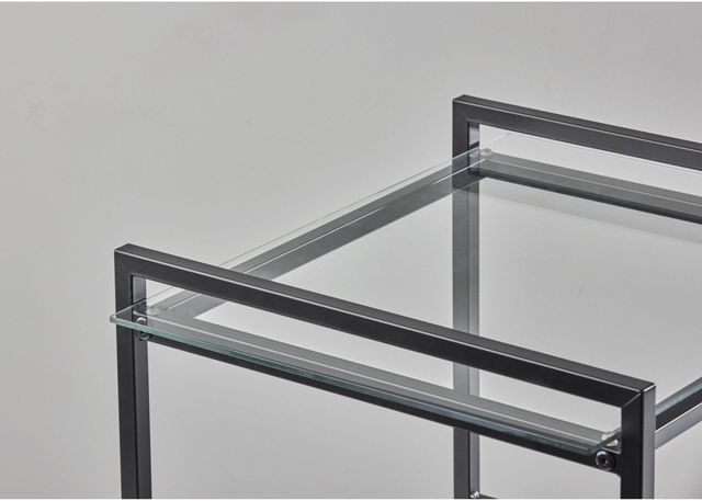 Adesso® Pearson Glass Top Accent Table with Black Base-2