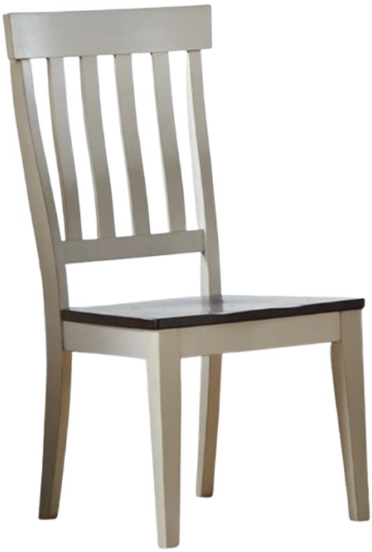 A-America® Toluca Chalk White/Cocoa Bean Side Chair-0