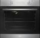AEG 3000 Series 24'' Anti-Fingerprint Stainless Steel + Black Glass Multifunction Single Electric Wall Oven  -0