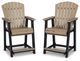 Signature Design by Ashley® Fairen Trail 3-Piece Black/Driftwood Outdoor Dining Set-2