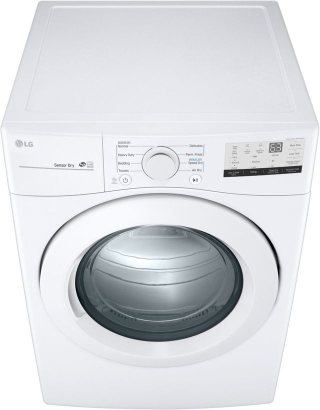 LG 7.4 Cu. Ft. White Front Load Gas Dryer-4