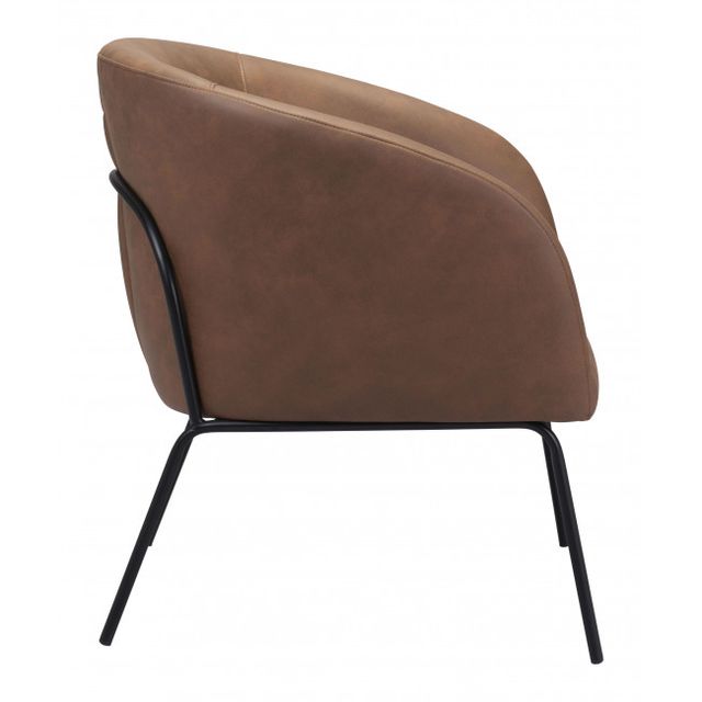 Zuo® Modern Quinten Vintage Brown Accent Chair-1
