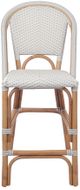 New Pacific Direct Avignon White/Gray Paris Bistro Counter Stool-1