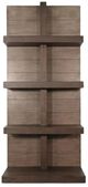 Sunny Designs™ Rowan Brown Round Coffee Table Black Base-2