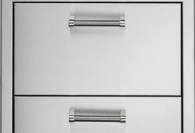 Viking® 5 Series 19" Stainless Steel Outdoor Double Drawers-1