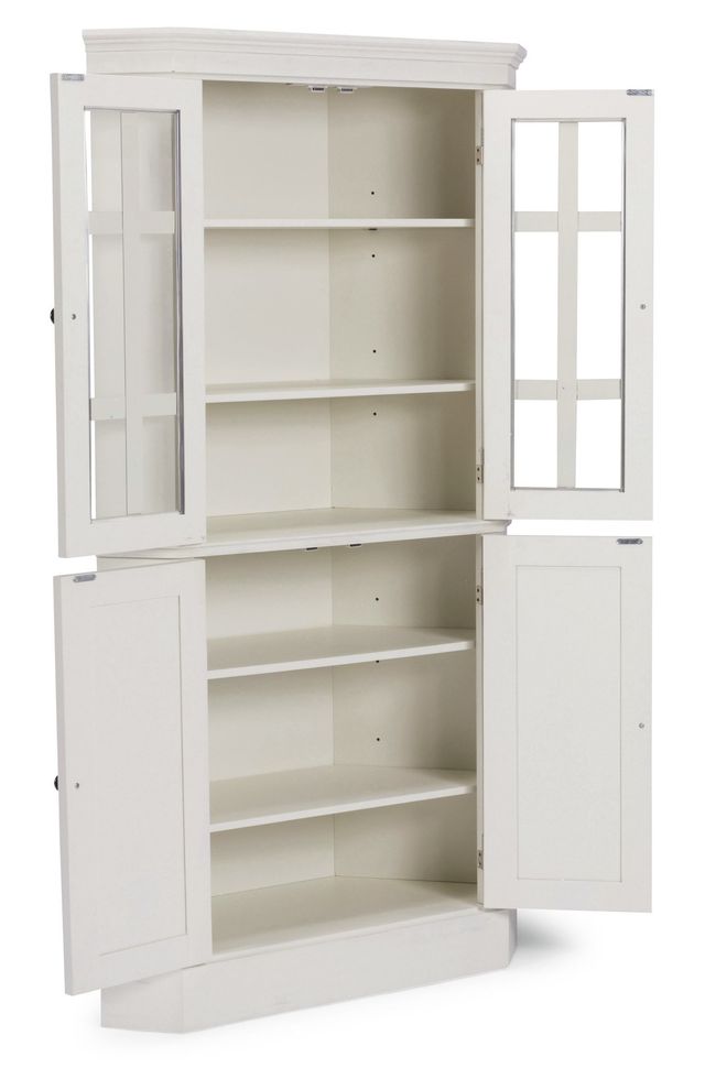 homestyles® Seaside Lodge Off-White Corner Cabinet-2