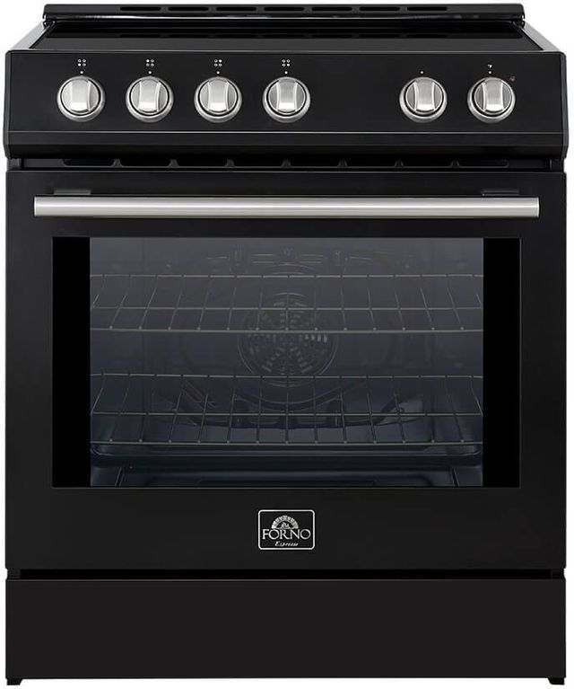 FORNO® Leonardo 30" Black Pro Style Induction Range-1
