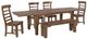 Porter International Designs Tahoe Harvest Dining Table with Extension-4