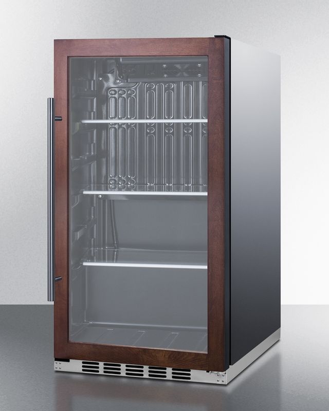 Summit® 3.13 Cu. Ft. Glass/Panel-Ready Frame Indoor/Outdoor Beverage Cooler-1