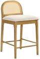 Armen Living Lucio 3-Piece Amber Glow/White Counter Stool Set-0