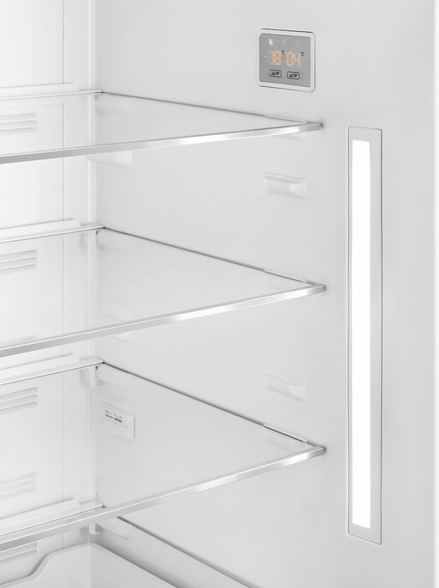 Smeg Retro Style 28 in. 18.0 Cu. Ft. Black Bottom Freezer Refrigerator-3