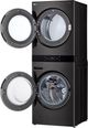 LG Black Steel Electric Laundry Center, 5.8 Cu. Ft. Washer and 7.4 Cu. Ft. Dryer Set-1