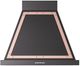 Ilve® Nostalgie II Noblesse 30" Glossy Black Wall Mounted Range Hood with Copper Trim-0