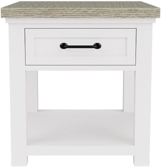Riverside Furniture Cora Fog Side Table with Cloud Base-1