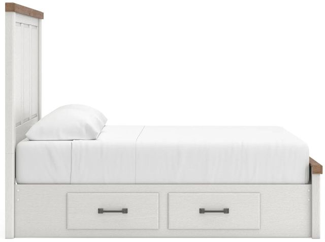  Signature Design by Ashley® Savonport Brown/White Queen Storage Panel Bed-2