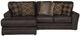 Jackson Furniture Denali 2-Piece Chocolate Left-Arm Facing Loveseat Sectional and Chaise-1