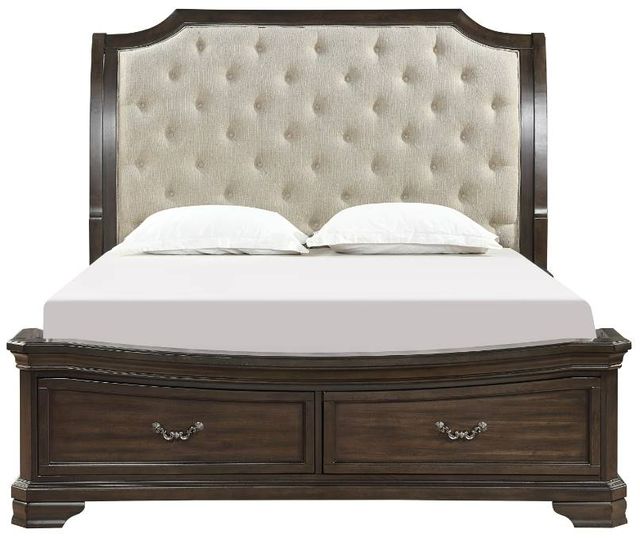 New Classic® Home Furnishings Lyndhurst Walnut King Panel Bed-1